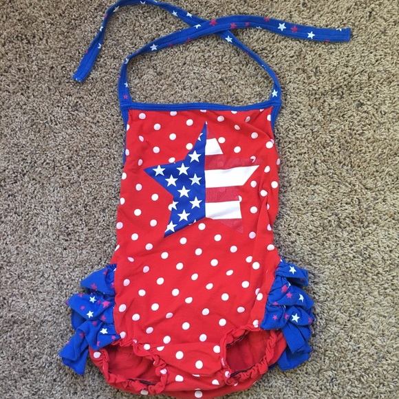 Other - Patriotic Girls Halter Top Romper